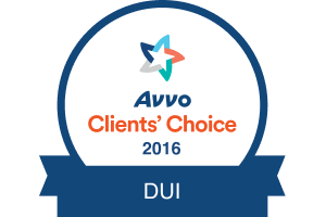 Avvo Clients' Choice 2016 DUI