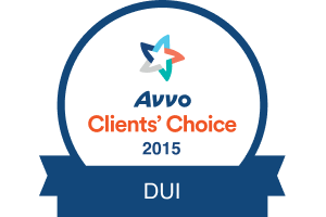 Avvo Clients' Choice 2015 DUI